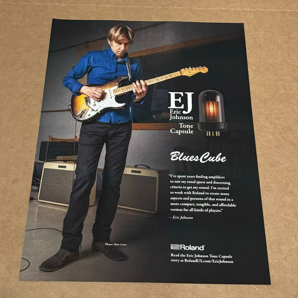 Eric Johnson - Roland AMPS - 2015 Print Advertisement
